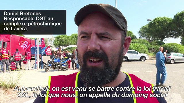 Réforme du travail: les routiers toujours mobilisés à Martigues