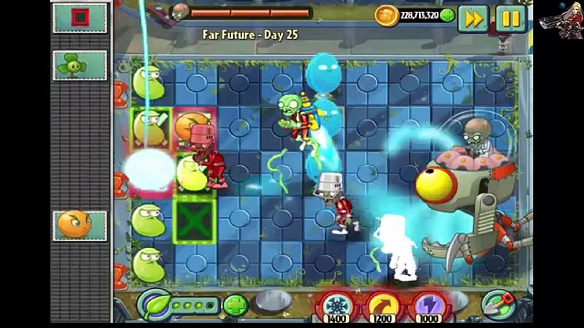 Plants vs Zombies 2 Final Boss - All Premium Plants Power-Up! vs