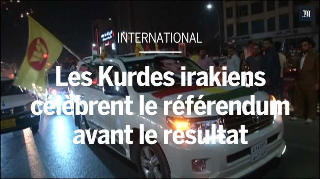 Les Kurdes irakiens célèbrent le référendum sur l'indépendance