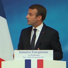 Emmanuel Macron : "Le nationalisme, identitarisme, protectionnisme ont allumé les brasiers où l’Europe aurait pu périr"