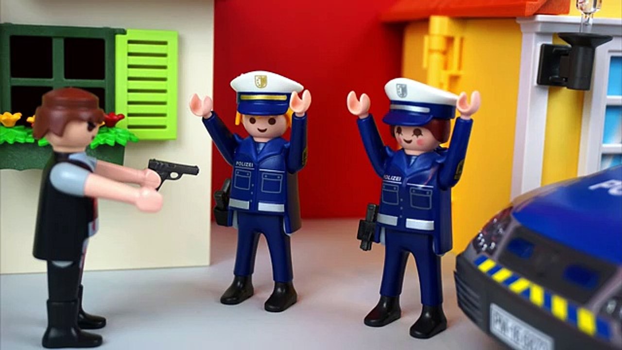 POLIZEI AUTO WIRD GEKLAUT - SEK EINSATZ mit Sabine &Michael Playmobil Film deutsch Geschichte