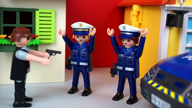 POLIZEI AUTO WIRD GEKLAUT - SEK EINSATZ mit Sabine &Michael Playmobil Film deutsch Geschichte