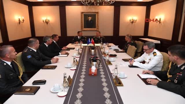 Kosova Güvenlik Kuvvetleri Komutanı Korgeneral Rama, Orgeneral Hulusi Akar'ı Ziyareti Etti