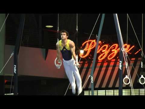 Sam Mikulak - Still Rings - 2012 Winter Cup Prelims