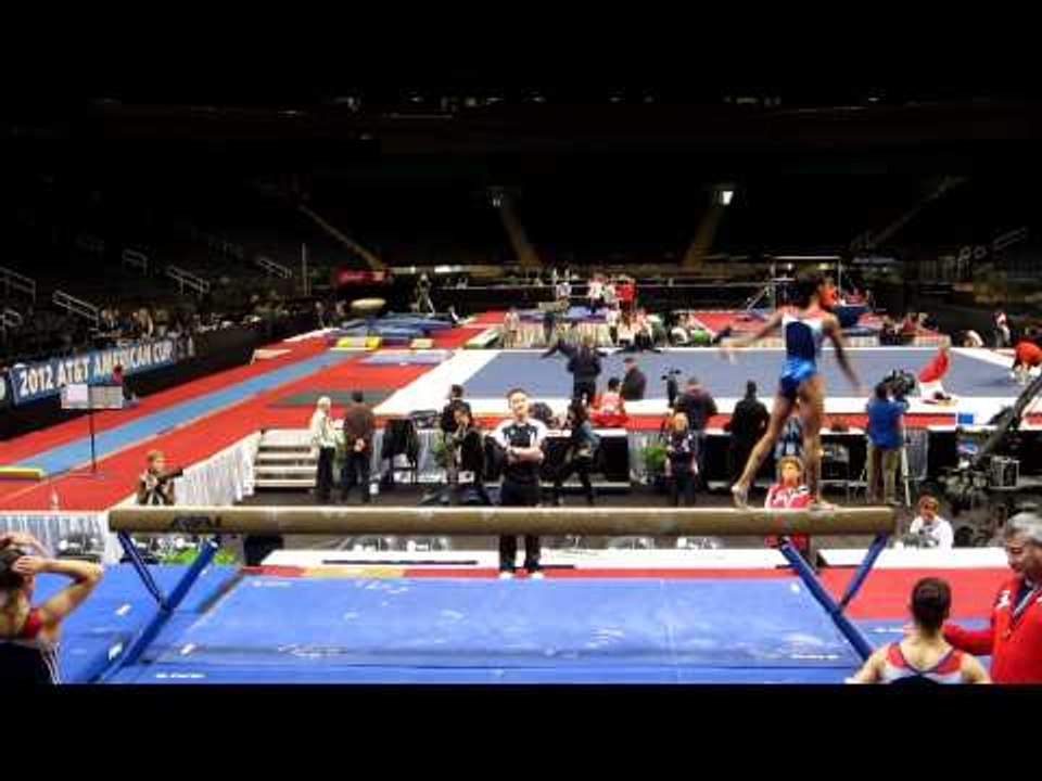 Gabby Douglas  - Balance Beam - 2012 AT&T American Cup Podium Training