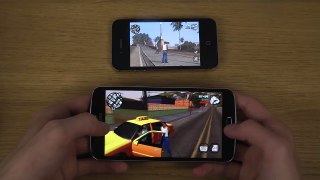 GTA San Andreas Samsung Galaxy Grand 2 vs. iPhone 4S HD Gameplay Comparison