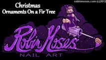 Easy Christmas Nails | Xmas Tree with Crystal Nail Art Design