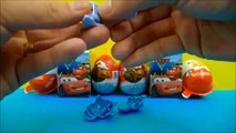 Kinder Joy Surprise Eggs for Boys Disney Pixar Cars 2 Hot Wheels Cars Lightning McQueen Cute Faces