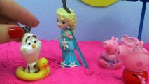 PEPPA PIG en la playa con Anna y Elsa FROZEN Juguetes de Peppa Pig