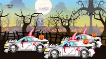 Scary Colors Car | Halloween Cars | Halloween Color Song | Scary Vehicles | Scary Street Vehicles |