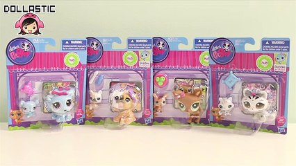 Littlest Pet Shop LPS : Mommy & Baby Set - Bear, Bulldog, Deer & White Tiger!