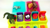 Playskool Pop Up Toy Popping Zoo Safari Wild Animals In Color Water/Learn Sounds And Names Of Animal