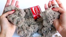 DIY Cómo hacer COCA COLA DE ARENA MÁGICA o Kinética - Kinetic Sand