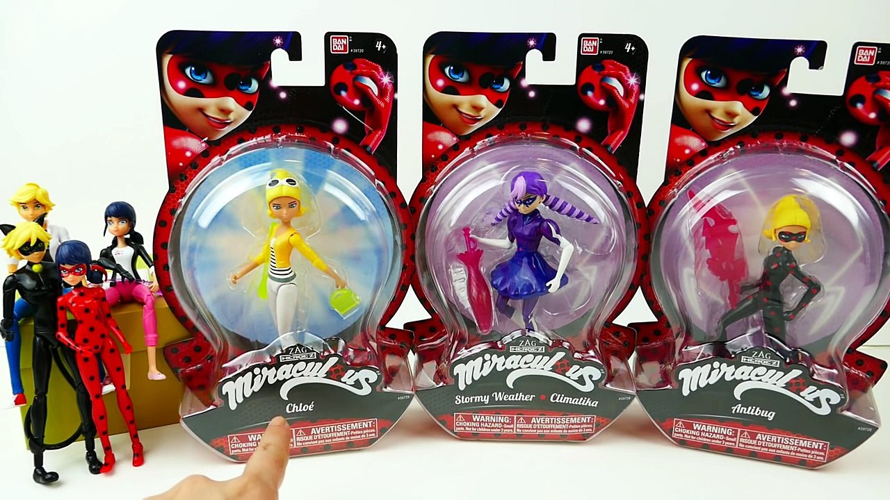 Miraculous Ladybug Stormy Weather, Antibug, Chloe Action Figure Dolls | Evies Toy House