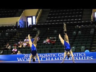 Beth Landeche and Nicole Barrilleaux - Women's Pair - 2012 Acro Worlds Podium Training