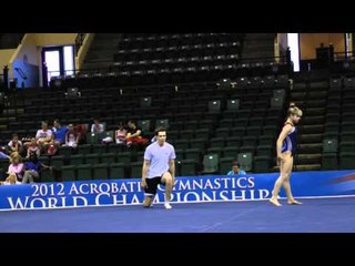 Dylan Maurer and Kelianne Stankus - Mixed Pairs - 2012 Acro Worlds Podium Training
