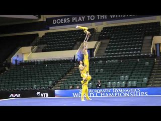 Feng, Fang, Zhou & Zhang - Men's Group - 2012 World Acro Championships Podium Training