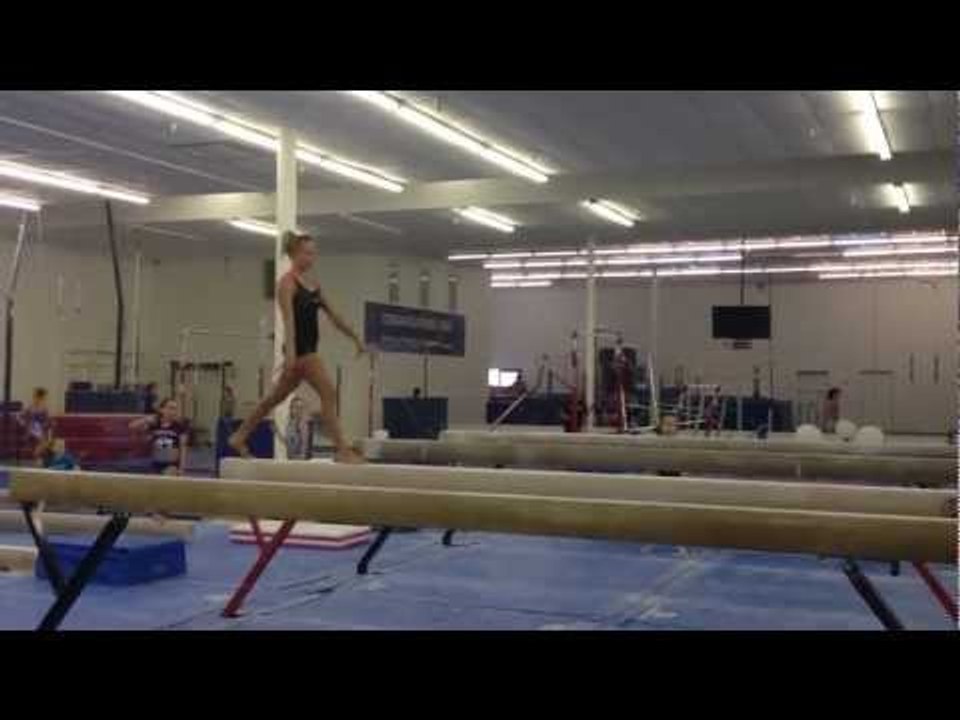 Nastia Liukin - Beam Training