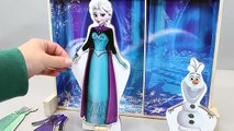 겨울왕국 패션 인형 옷갈아입기 장난감 Disney Frozen Fever Princess Elsa Dress up Doll Magnet Snowgies Toy