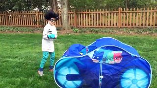 NEW**PJ MASKS CATBOY CAT CAR PLAY TENT** Steal By Romeo Filled With Surprise Toys