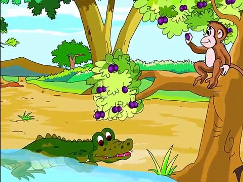 Monkey & Crocodile || Short Stories for Kids