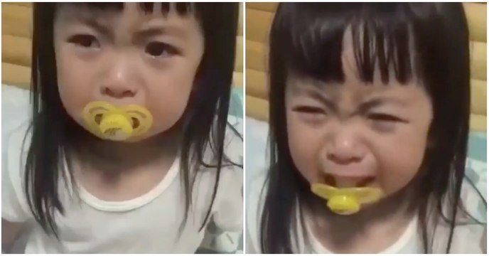 Menina mostra ter um dom muito especial para a representação de papéis dramáticos