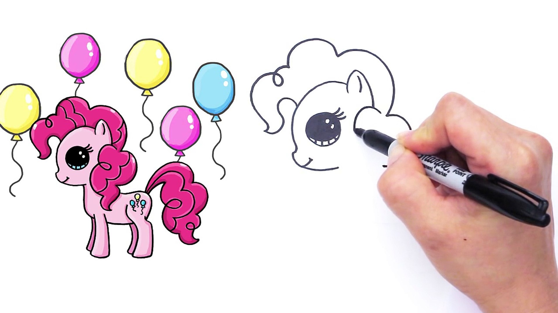 How To Draw My Little Pony Pinkie Pie Cute And Easy Video Dailymotion
