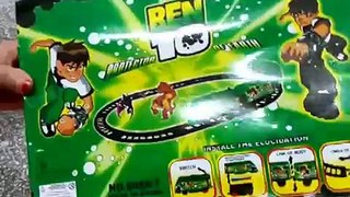 Ben 10 cartoon Funny train Electric Toy Train Set for kids