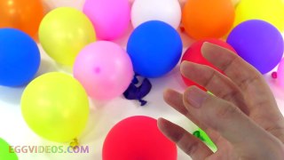 Learn Colors with 20 Balloons Popping Show Educational Video for Kids EggVideos.com