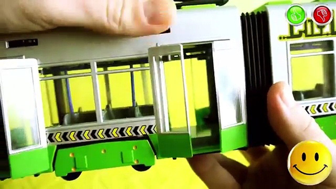 TRAMS FOR CHILDREN VIDEO: Dickie Toys Tram City Liner Toy Review