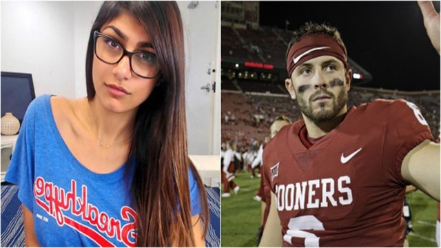 Porn Star Mia Khalifa Gets REJECTED by Oklahoma QB Baker Mayfield After Creeping on Twitter