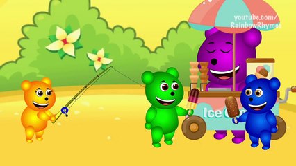 Mega Gummy Bear Hide And Seek Stuck In Vacuum Cleaner Funny Cartoon Finger Family Nursery