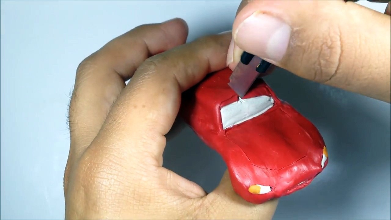✅ COMO HACER AL RAYO MCQUEEN DE PLASTILINA PASO A PASO ✅ MI MUNDO DE PLASTILINA - MY CLAY WORLD