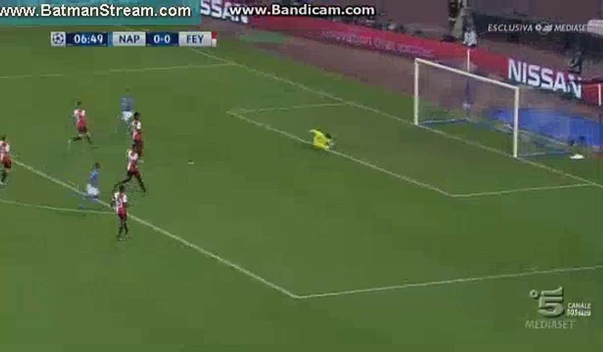 Lorenzo Insigne GOAL - Napoli 1-0 Feyenoord 26.09.2017