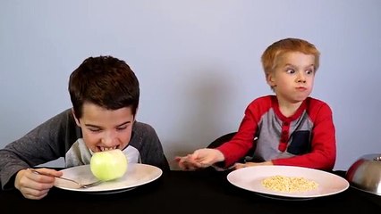 Astronaut Food vs Real Food Switch Up / Jake and Ty