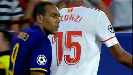 Sevilla 1  -  0  Maribor  26/09/2017 Wissam Ben Yedder Super First Goal 27' HD Full Screen Champions League .