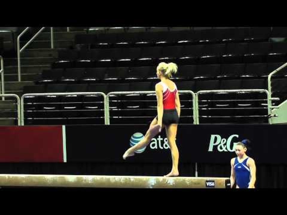 Nastia Liukin - Balance Beam 2 - 2012 U.S. Olympic Trials Podium Training
