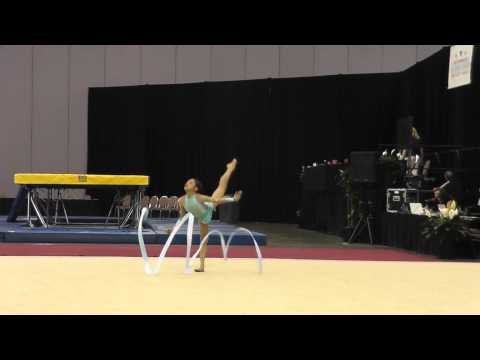 Laura Zeng - Ribbon - 2012 Rhythmic Nationals - Jr Day 2