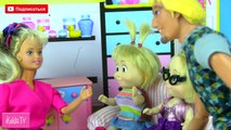 Мама Барби Маша и Медведь ПРИВИВКА ДЛЯ ДАШИ Укол Доктор Играем в больницу Мультик с куклами для дево