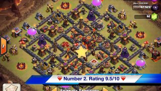 BEST Town Hall 10 Base Design for Clash of Clans - Top 5 th10 war base