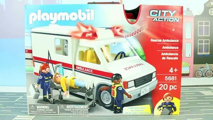 Playmobil Ambulance and Playmobil Police Car EMERGENCY Playmobil Police Station ToysReview PiToys