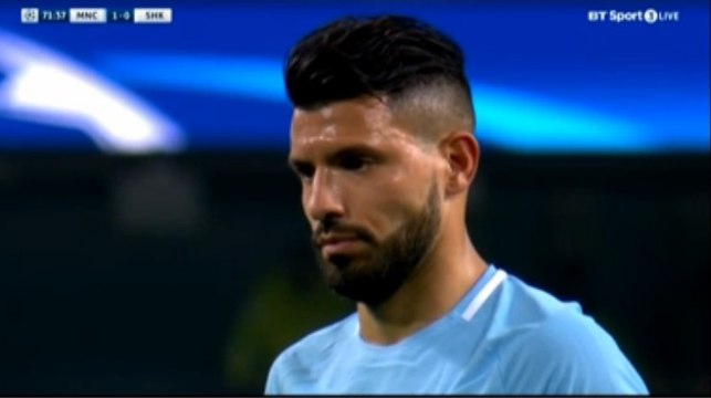Sergio Aguero Missed Penalty HD - Manchester City 1-0 Shakhtar 26.09.2017