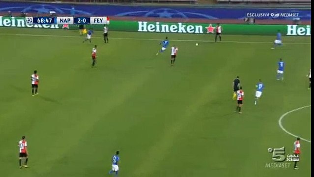 Napoli 3 - 0 Feyenoord 26/09/2017 Jose Callejon Super Goal 70' HD Full Screen Champions League .