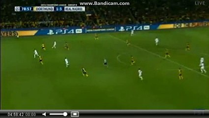 ronaldo goal Borussia Dortmund 1 - 3 Real Madrid 26-09-2017