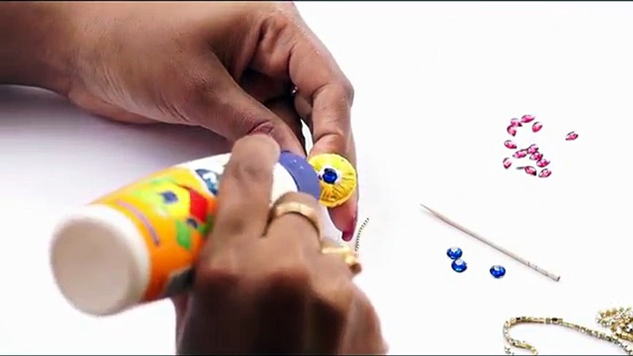 Silk thread party wear ring making tutorial