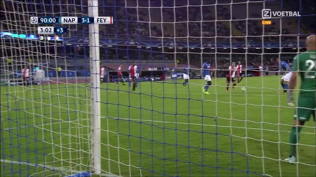 3-1 Sofyan Amrabat Goal UEFA Champions League Group F - 26.09.2017 SSC Napoli 3-1 Feyenoord
