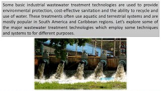 2 Major Industrial Wastewater Treatment Technologies Used Today