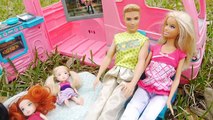 رحلة باربي و كين للتخييم سيارة باربي ألعاب بنات و مشوار رائع Barbie camping trip