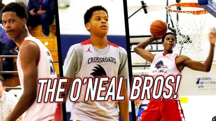 Shareef O'Neal SUPER SLAMS + Younger Bro Shaqir FIRST BUCKET IN HIGH SCHOOL!