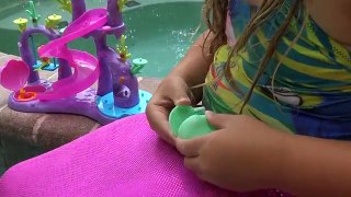 Splashlings Videos | Splashlings Mermaids Toys & Blind Bags + playtime at the swimming pool